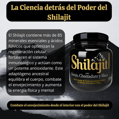 Shilajit Puro del Himalaya ,Potenciador Natural de Energía y Vitalidad