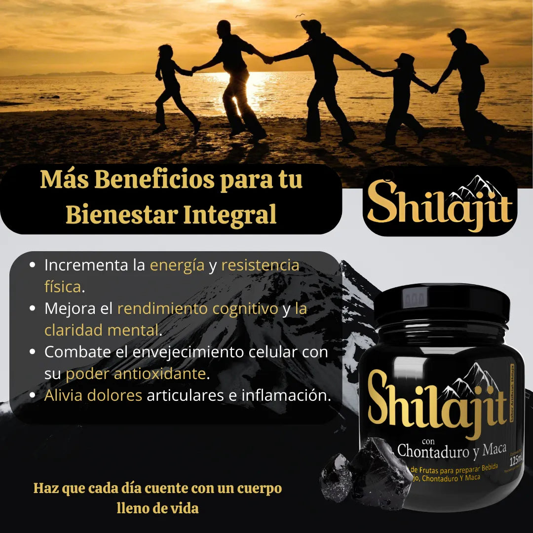 Shilajit Puro del Himalaya ,Potenciador Natural de Energía y Vitalidad