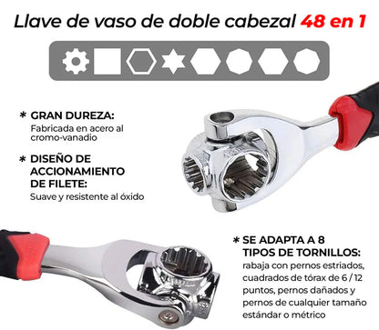 Llave multifunciónal 48 en 1 🔧⚙️