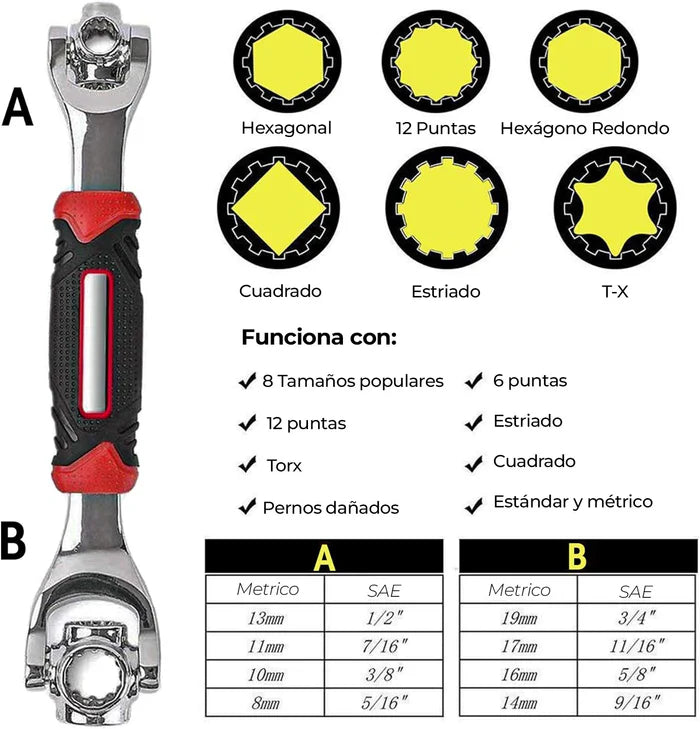 Llave multifunciónal 48 en 1 🔧⚙️