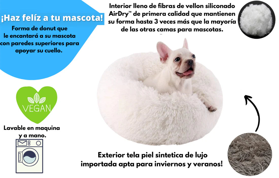 Cama antiestrés para mascotas 🛏️🐶