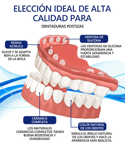 prótesis dental de silicona 🦷😁