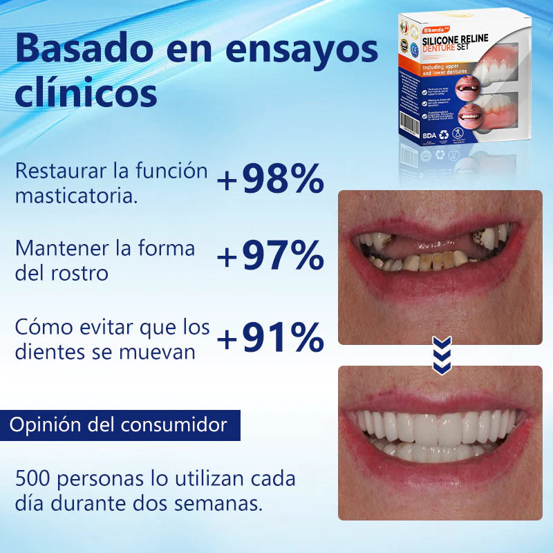 prótesis dental de silicona 🦷😁