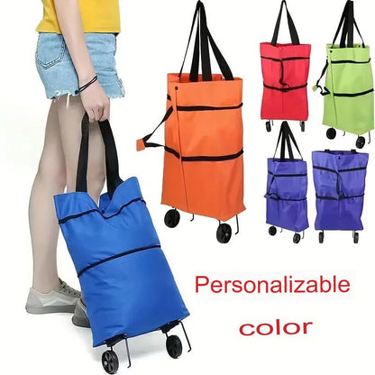 Bolsa De Compras Plegable Con Ruedas, Set X2 🏪🛒