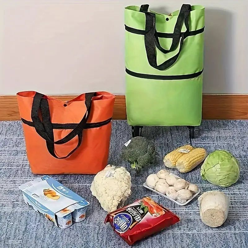 Bolsa De Compras Plegable Con Ruedas, Set X2 🏪🛒