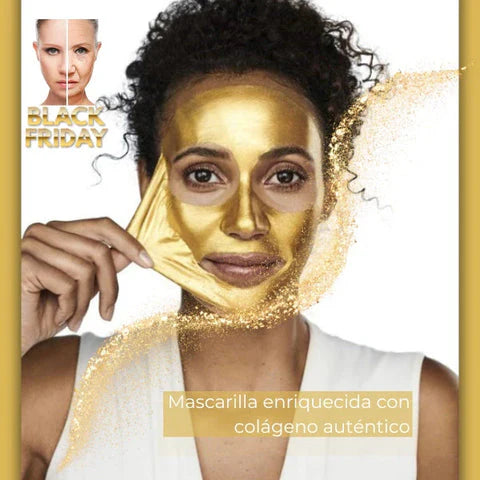 Mascarilla facial dorada✨👧🏻
